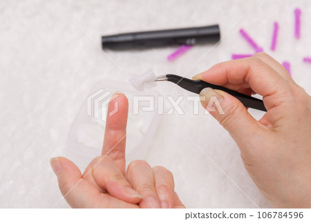[Diabetes blood sugar level measurement disinfection] 106784596