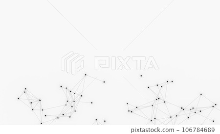 Abstract geometric white background. Plexus mesh backdrop. Abstract geometric white background. Plexus mesh backdrop. 106784689