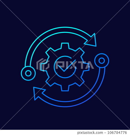 productivity and production capacity vector icon 106784776