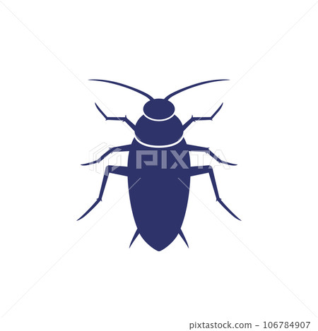 cockroach icon on white, vector cockroach icon on white, vector 106784907