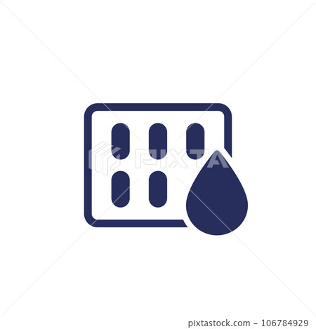 drain or drainage icon, simple vector design 106784929