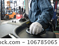driving a forklift 106785065