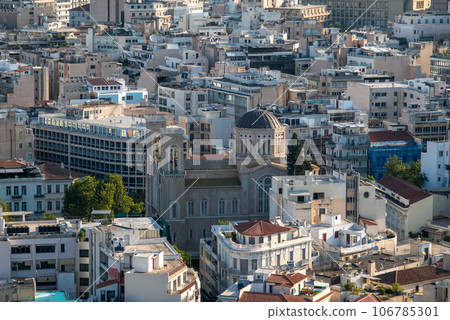Aerial cityscape view of Athens Greece Aerial cityscape view of Athens Greece 106785301