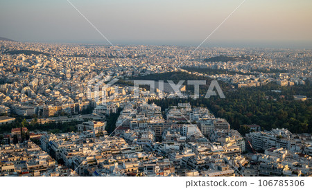 Aerial cityscape view of Athens Greece Aerial cityscape view of Athens Greece 106785306
