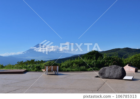 從十國峠全景露台 1059 眺望十國紀念碑和富士山 106785313