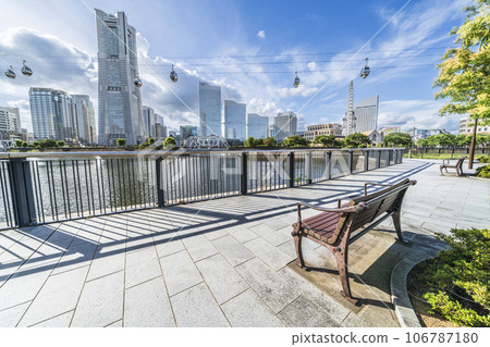 Yokohama Minato Mirai Kitanakadori Kita Daini Park scenery [Kanagawa Prefecture/Yokohama City] 106787180