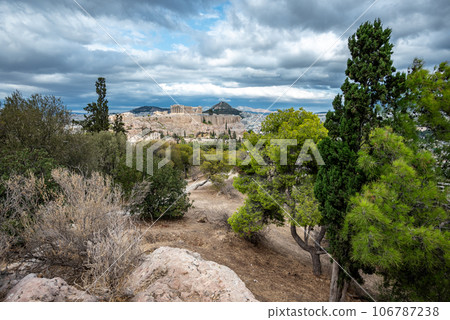 Ancient Acropolis and cityscape of Athens Greece 106787238