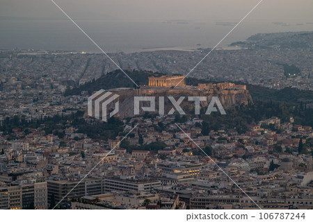 Ancient Acropolis and cityscape of Athens capital of Greece Ancient Acropolis and cityscape of Athens capital of Greece 106787244