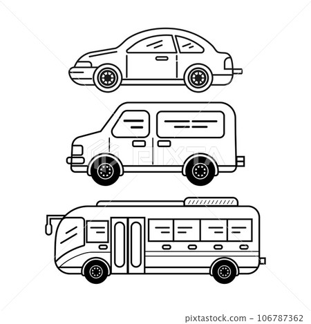 Cars transportation icons vector illustration. 106787362