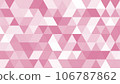 16:9 background / pink nuance color polygon design 16:9 background / pink nuance color polygon design 106787862