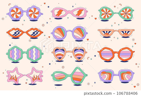 Hippy boho style elements. 106788406