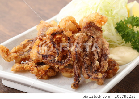 油炸魷魚特寫 油炸魷魚特寫 106790255