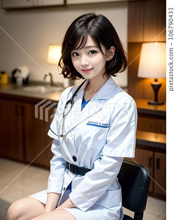 A female doctor in charge of a high-end private room at a hospital (generated AI) A female doctor in charge of a high-end private room at a hospital (generated AI) 106790431