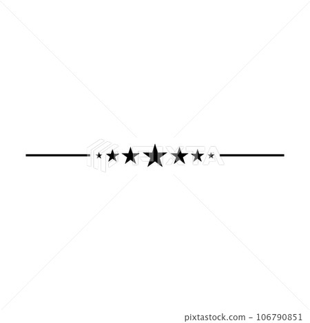 Star frame border horizontal line shape icon for decorative vintage doodle element for design in vector illustration Star frame border horizontal line shape icon for decorative vintage doodle element for design in vector illustration 106790851