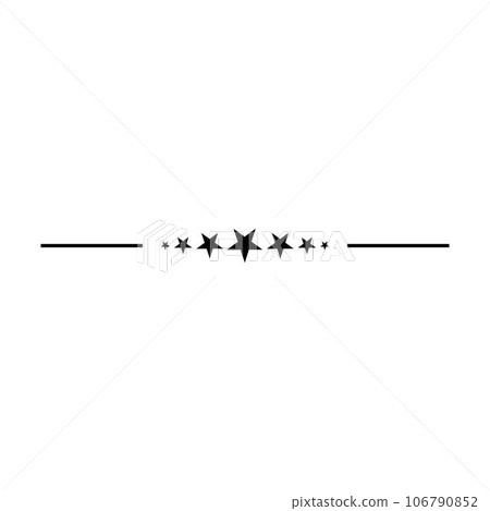 Star frame border horizontal line shape icon for decorative vintage doodle element for design in vector illustration Star frame border horizontal line shape icon for decorative vintage doodle element for design in vector illustration 106790852