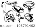 Breaking illustration set monochrome 106791462