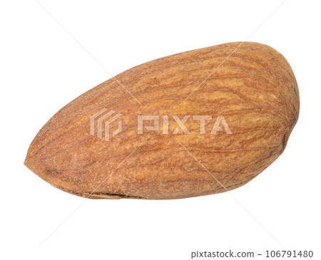 Almond kernel on a white isolated background, close up 106791480