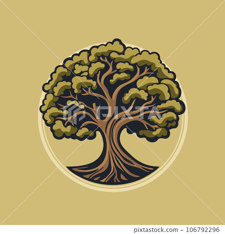 Oak Tree Logo Template Icon. Vector Oak Tree Logo Template Icon. Vector 106792296