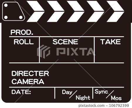black clapperboard 106792399