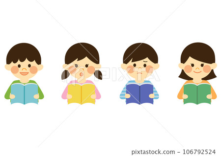 kids reading book set kids reading book set 106792524