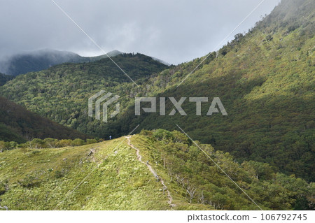 Mountains of Nikko in mid-autumn 106792745