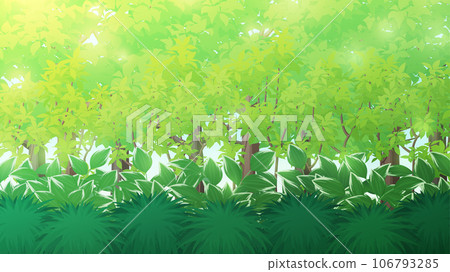 Mysterious forest landscape illustration_16:9 106793285