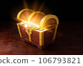 old pirate treasure chest 106793821
