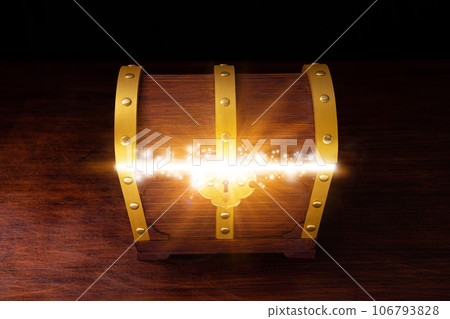 old pirate treasure chest 106793828