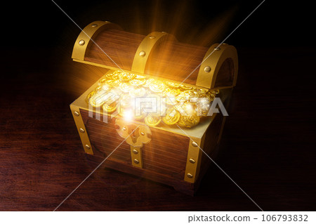 old pirate treasure chest old pirate treasure chest 106793832