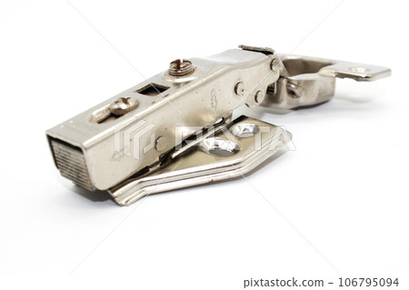 A picture of Stainless Steel Hydraulic Hinges with selective focus 106795094