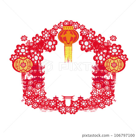 Mid-Autumn Festival for Chinese New Year - frame Mid-Autumn Festival for Chinese New Year - frame 106797100