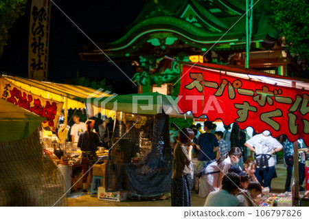 夏日祭、夜市、神社 夏日祭、夜市、神社 106797826