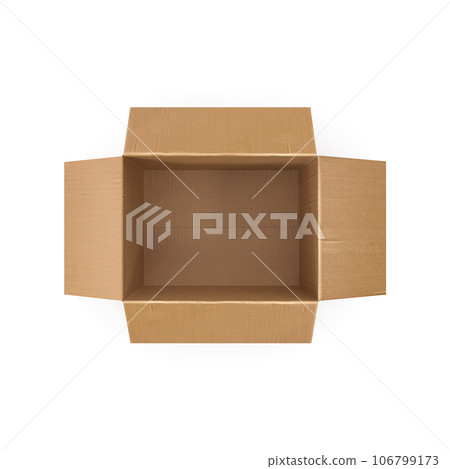 Cardboard box isolated on white background 106799173