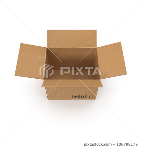 Cardboard box isolated on white background 106799179