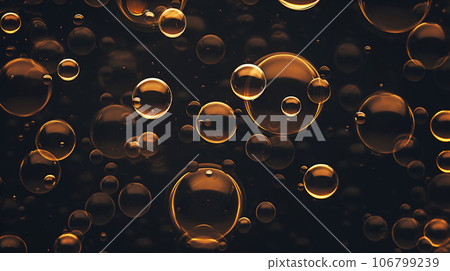 Golden drops of oil or serum surface background Golden drops of oil or serum surface background 106799239