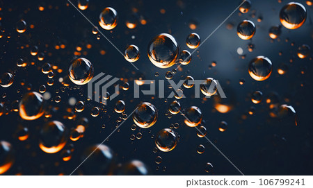 Abstract background. Oil bubbles on water 106799241