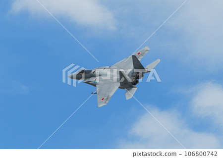 Air Self-Defense Force 303rd Squadron F-15J Eagle turning 106800742