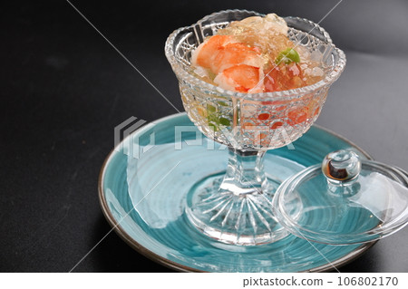 土佐醋果凍配時令蔬菜和蝦 土佐醋果凍配時令蔬菜和蝦 106802170