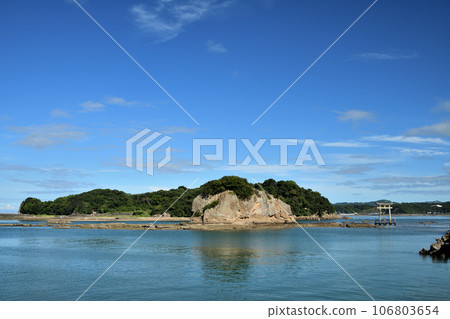 本島神社和海上鳥居[和歌山縣田邊市] 106803654