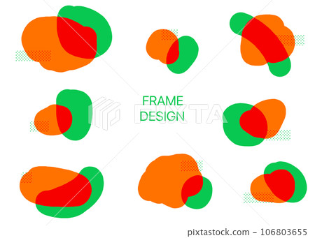 red and green overlapping pattern red and green overlapping pattern 106803655