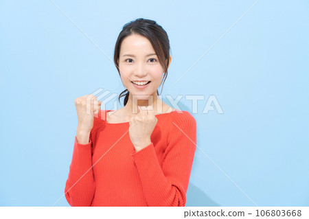 一個穿紅衣服的女人的肖像 一個穿紅衣服的女人的肖像 106803668