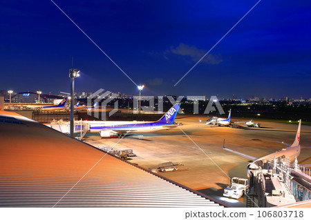 [大阪府] 大阪國際機場（伊丹機場）夜景 106803718