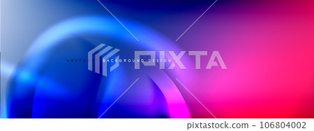 Color gradient shadows and light effects background. Lens flares and circles design. Trendy simple fluid color gradient abstract background with dynamic straight shadow line effect 106804002