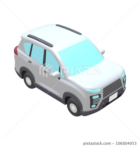 Car illustration material deformed SUV white (1_k) Car illustration material deformed SUV white (1_k) 106804053