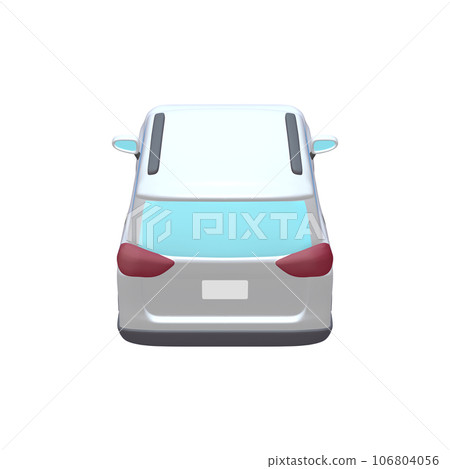 汽車插畫素材變形SUV白色(1_n) 106804056