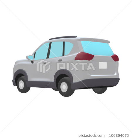 汽車插畫素材變形SUV白色(1_8) 汽車插畫素材變形SUV白色(1_8) 106804073