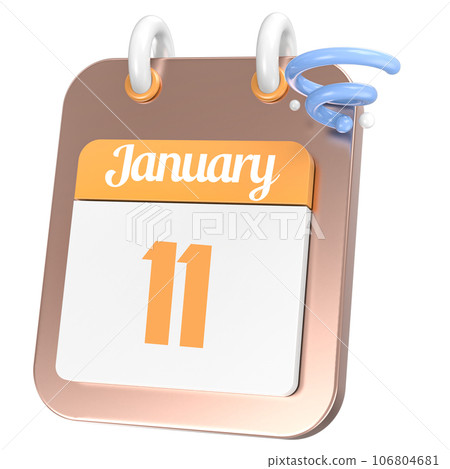 Calendar 3D Icon 106804681