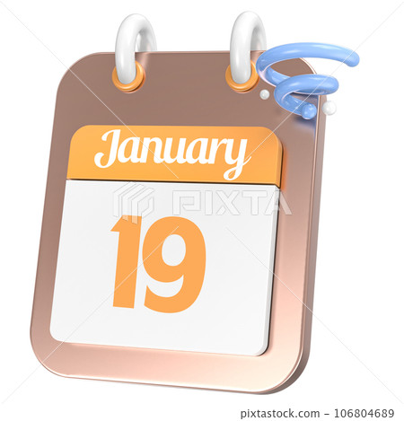 Calendar 3D Icon 106804689