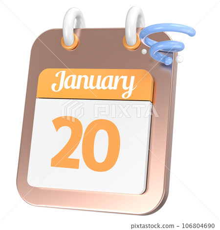 Calendar 3D Icon 106804690