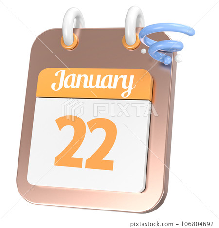 Calendar 3D Icon Calendar 3D Icon 106804692